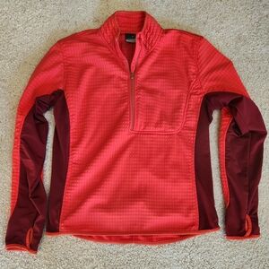 Women's NIKE Sphere Thermal Red Half-Zip Running Shirt - Size XL